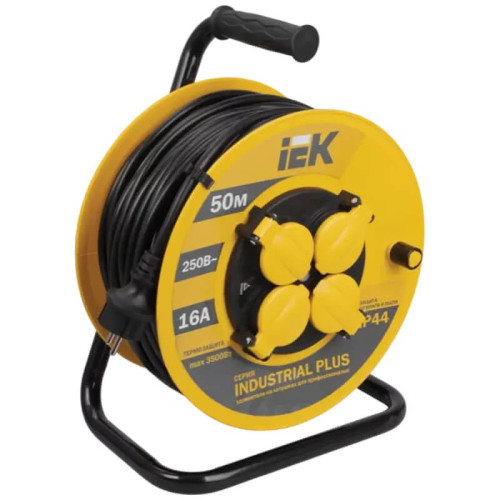 Удлинитель IEK УК50 WKP15-16-04-50-44 (50 м, желтый)